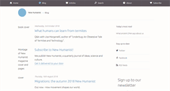 Desktop Screenshot of blog.newhumanist.org.uk
