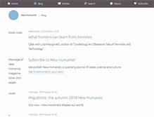 Tablet Screenshot of blog.newhumanist.org.uk