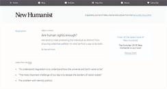 Desktop Screenshot of newhumanist.org.uk
